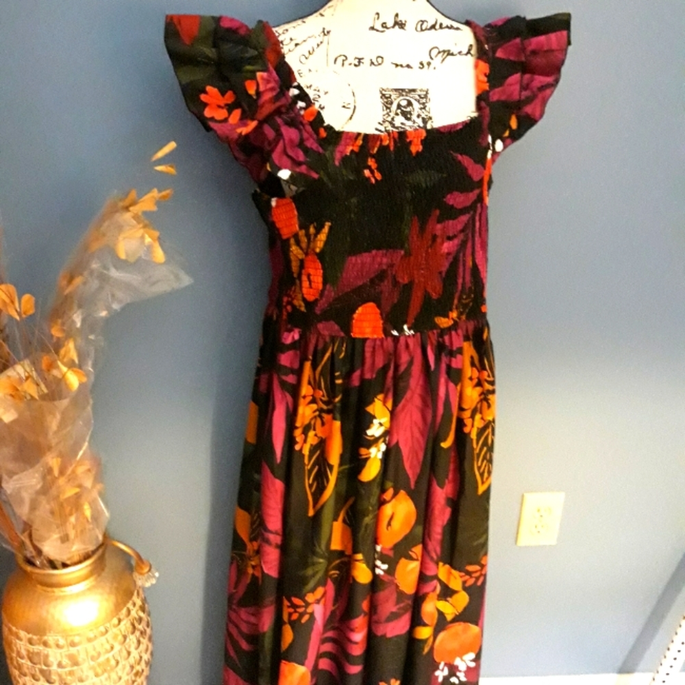 New, One Beautiful Multicolor Ruffled Sundress. Price drop!